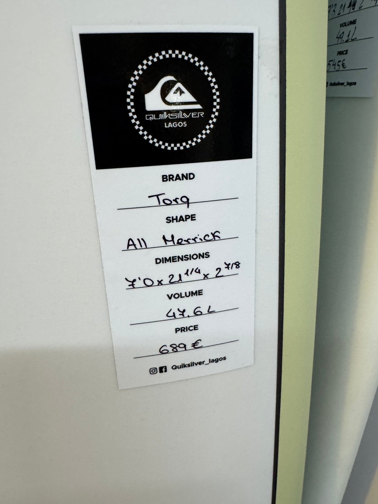 Torq x Al Merrick 7’0” Epoxy Thruster