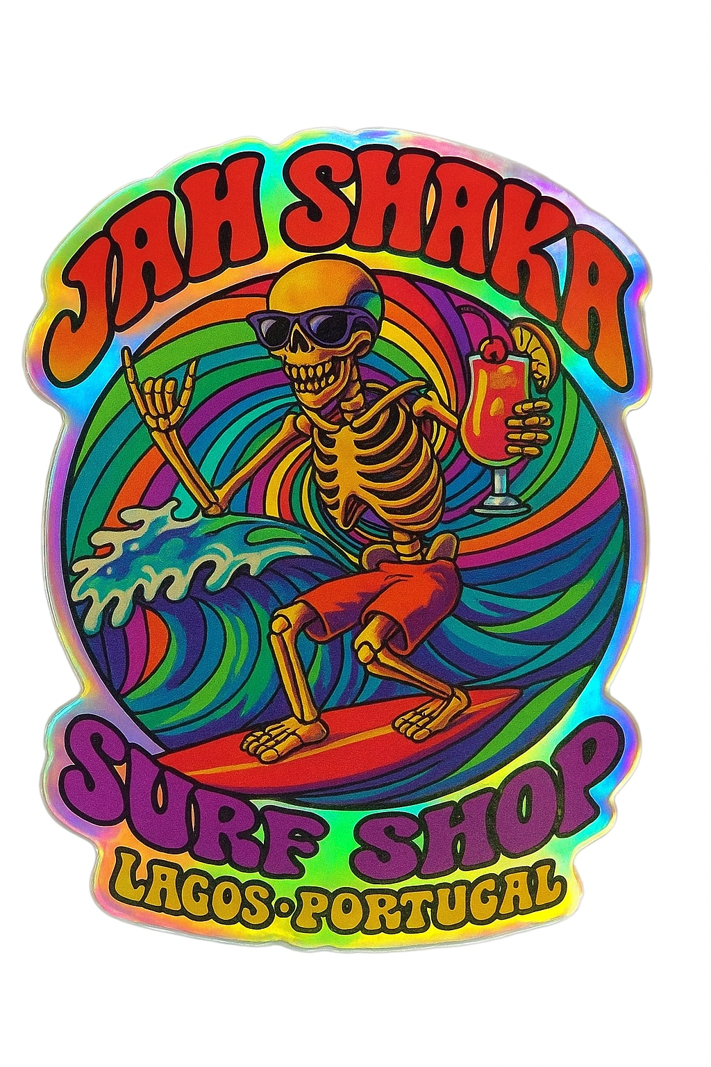 JAH SHAKA Classic decal Sticker "Psycho Surfer 2." 2025