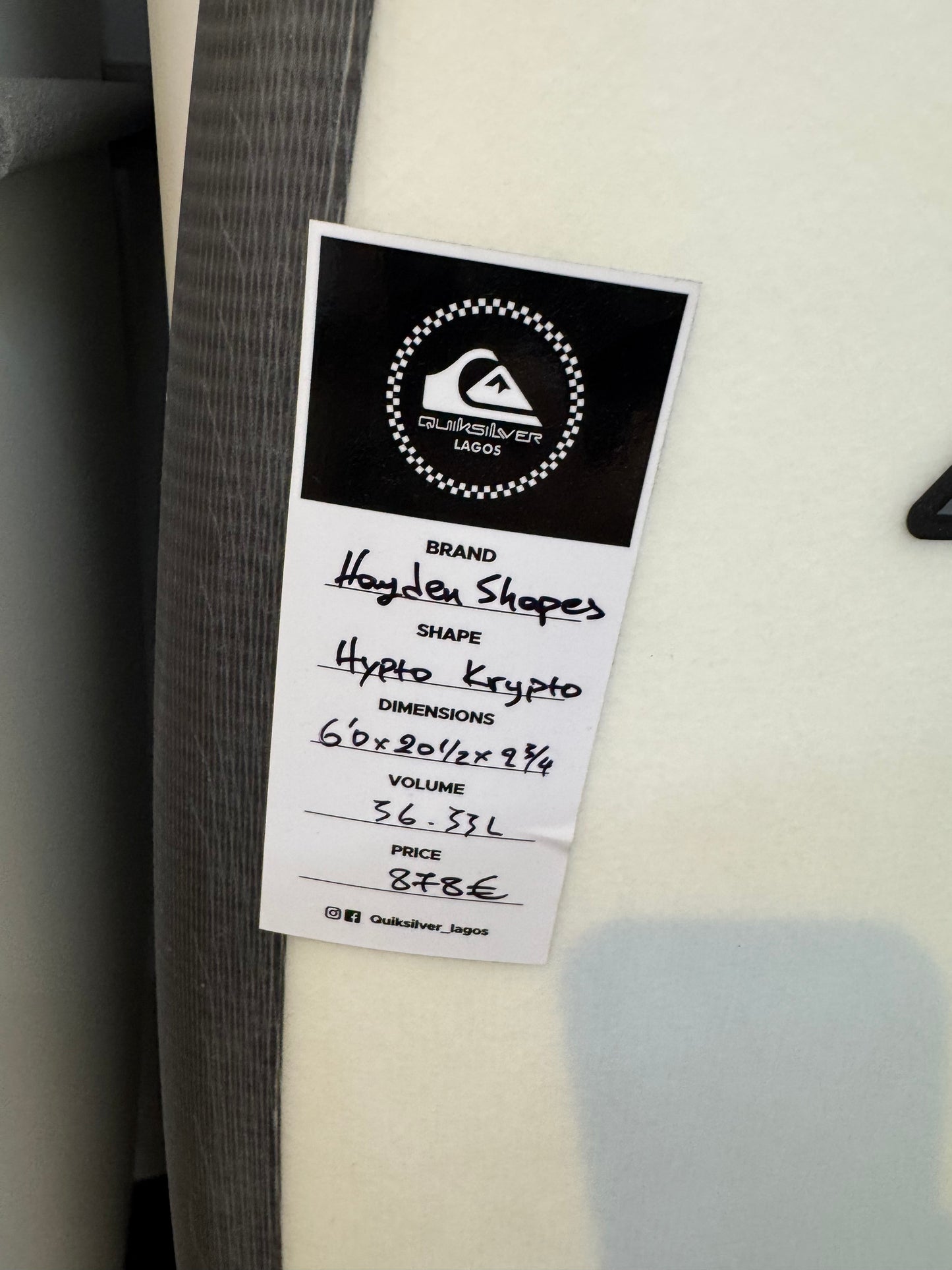 Hayden Shapes “Hypto Krypto” 6’2”